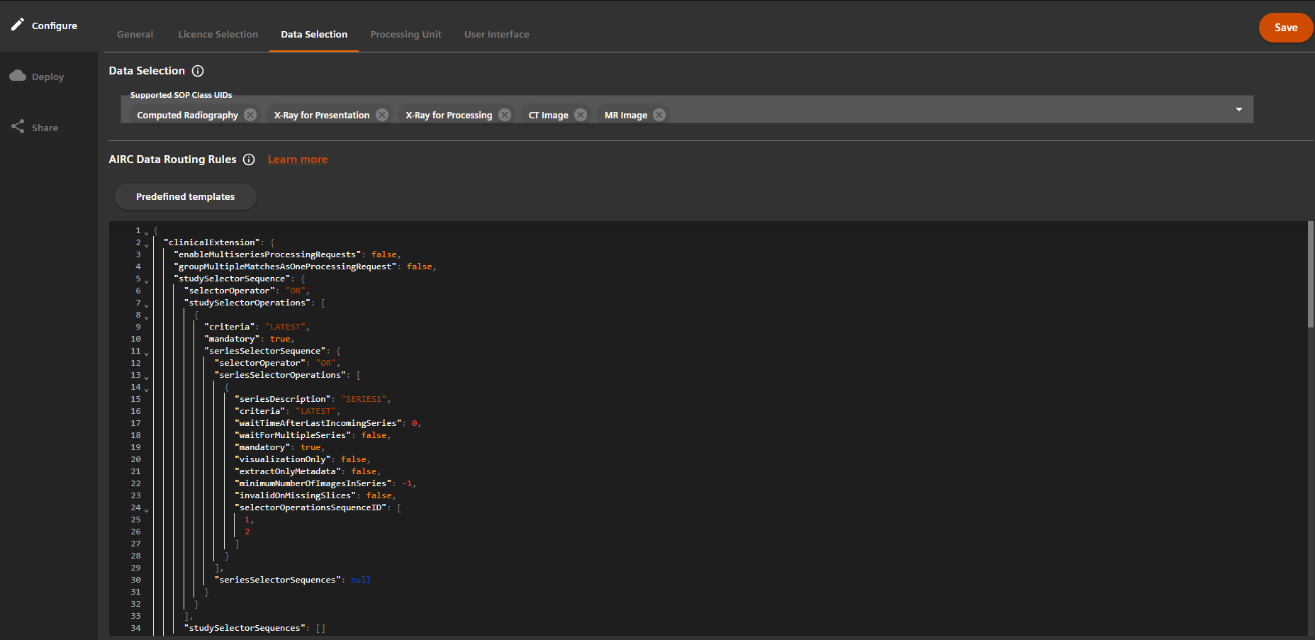 Configure new app