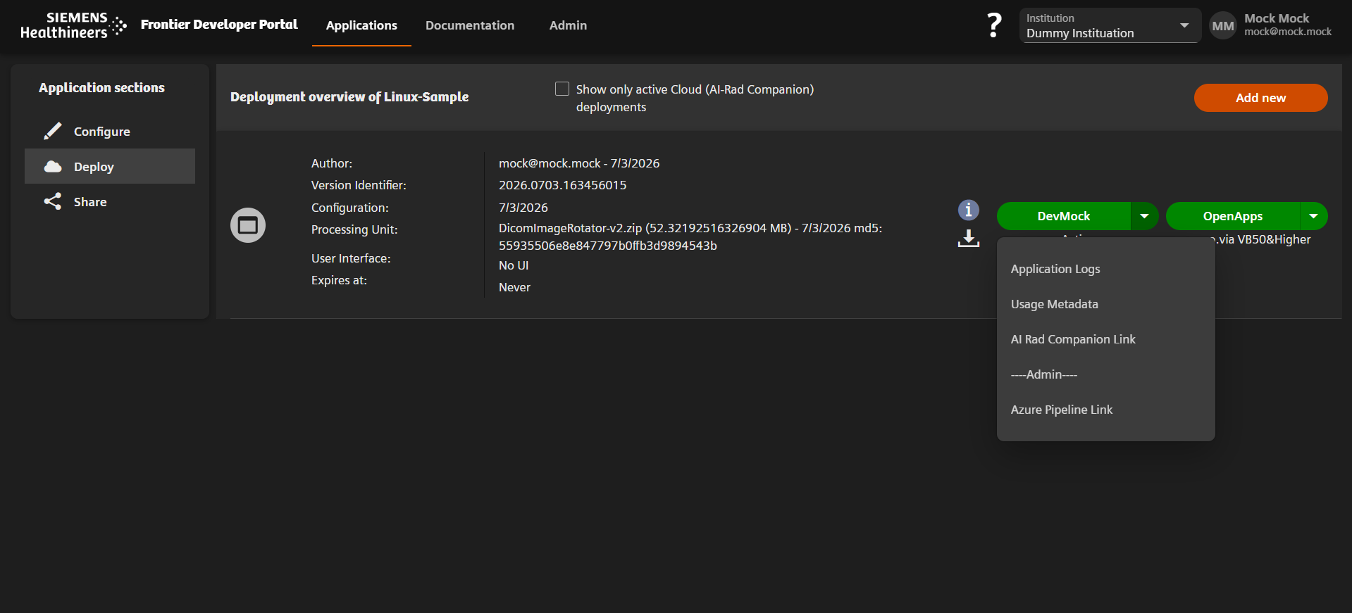 Deploy App